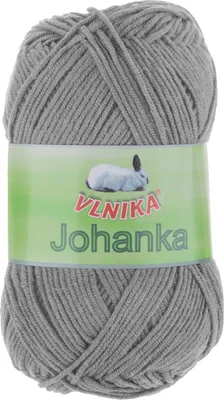 10 x 50g Strickgarn Johanka Strick-Wolle Handstrickgarn Sommergarn grau