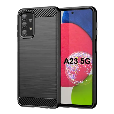 Produktbild von Carbon Hülle für Samsung Galaxy A23 5G Handyhülle Back Cover Handy Tasche Bumper