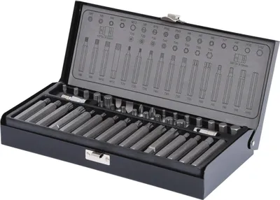 Productafbeelding van KS Tools 911.4304, 42 stuks, nikkel, 1,6 kg, zeshoekig