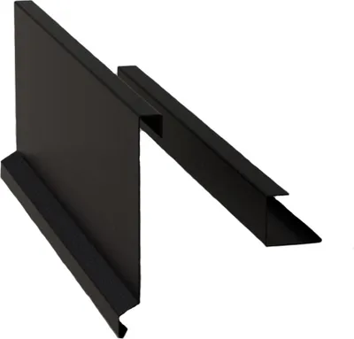 Obrázok produktu pre Záveterná lišta pre plastový šindeľ RS 375, 3 bm, lakovaný zinok, čierna RAL9005