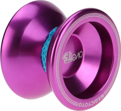 Zdjęcie produktu dla Profesjonalny jojo Magic Yoyo T5 z stopu aluminium – metalowe jojo 8 Ball KK z łożyskiem sznurkowym dla dzieci, fioletowe