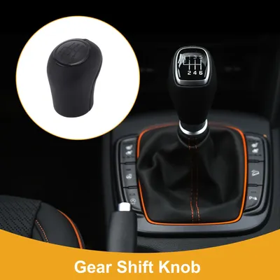 Image de Pommeau De Levier De Vitesse Manuel à 6 Vitesses - Pommeau De Levier De Vitesse De Voiture - Pour Mercedes-Benz Vito 2003-2020 Plastique Simili Cuir Noir - 1 Pc