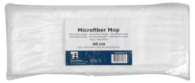 Produktbild von Mikrofasermopp Standard, 40 cm, Weiß    | Packung (5 Stück)