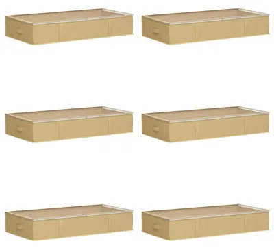 Produktbild von Aufbewahrungsbox mit transparentem Oberfenster 6 pcs Creme