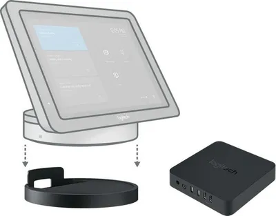 Produktbild von Logitech SmartDock Flex, Multimedia-Kongress-Terminal, Full HD, Schwarz