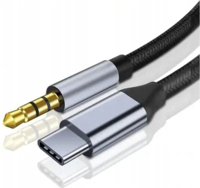 Immagine prodotto di Cavo - Da USB-C a mini jack da 3,5 mm - Aux DAC - 1,5 m - Nero - Adattatore audio