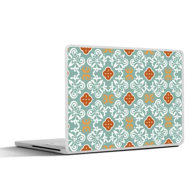 Produktbild von MuchoWow® Laptop Aufkleber Sticker Cover Muster - Blumen - Abstrakt 25x18 cm - Laptop-Deko