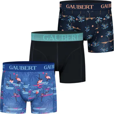 Immagine prodotto di Gaubert, slip in cotone con motivo "Flamingo", confezione da 3 pezzi, taglia XL