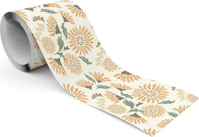 Produktbild von Muralo Selbstklebende Bordüre Tapetenbordüre Wandbordüre BLUMEN Blätter Pflanzen Retro