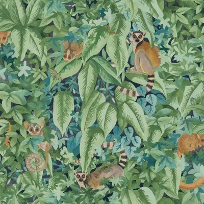Produktbild von Holden Décor - Lemur Strukturtapete AG4180 (10 m x 53 cm) (Aquablau/Grün)