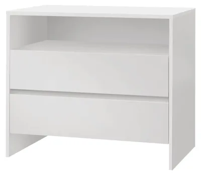 Produktbild von HASENA Kommode Sideboard Ina 2 Schubladen und Fach weiß deckend (10)