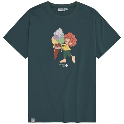 Produktbild von Bavarian Caps T-Shirt , Pumuckl Schleckeis Dunkelgrün, L