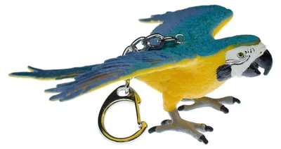 Produktbild von Ara Papagei Schlüsselanhänger Miniblings Anhänger Schlüsselring Vogel gelb
