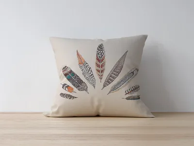 Produktbild von Evila Originals, Azury- KRL1237, Bunt, Kissenbezüge, 50% Polyester / 50% Baumwolle