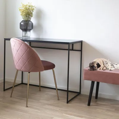 Produktbild von Moderner Schreibtisch / Konsole LEVEN schwarz ca. L100cm