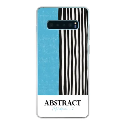 Produktbild von MuchoWow® Handyhülle Schutzhülle Hülle für Samsung Galaxy S10 Lite Design - Blau - Schwarz - Weiß Silikon Softcase Handy Hülle - Schutz