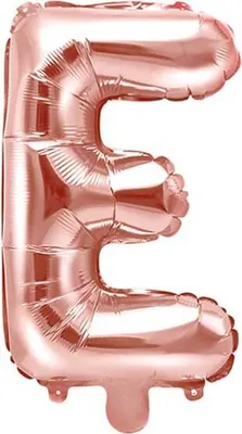 Produktbild von Folienballon Buchstabe "E", 35cm, Roségold
