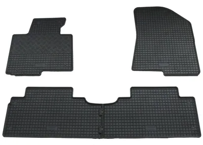 Gummifußmatten Set 4-teilig für Kia Carens 4 RP (2013-), schwarz