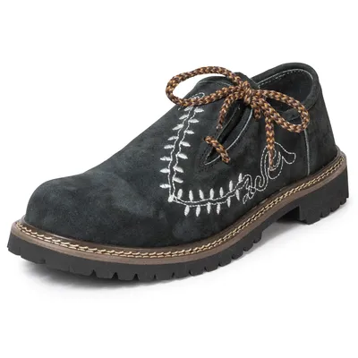 Produktbild von PAULGOS Trachtenschuhe Echt Leder Haferlschuhe Haferl Stickerei in 4 Farben Gr. 39-47