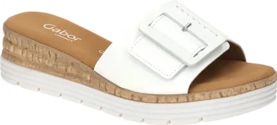 Produktbild von Gabor 62.702 Damenschuhe - bequeme Pantoletten weiß Freizeit NEU