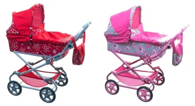Produktbild von Daria-Kinderwagen (77 x 87 x 38 cm) für Puppen, 2 Farben