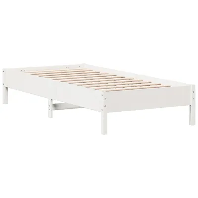 Obrázok produktu pre Posteľ bez matraca biela 100x200 cm borovicový masív