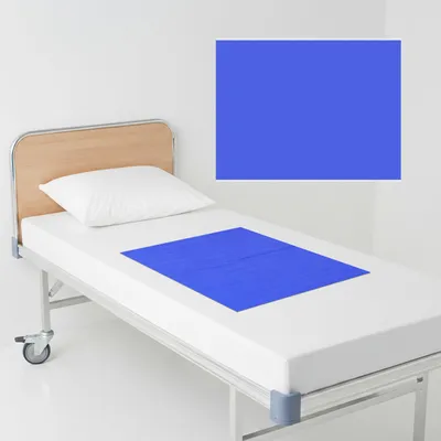 Gleittuch für Bett-Transfer, 75x95 cm, blau, wiederverwendbar