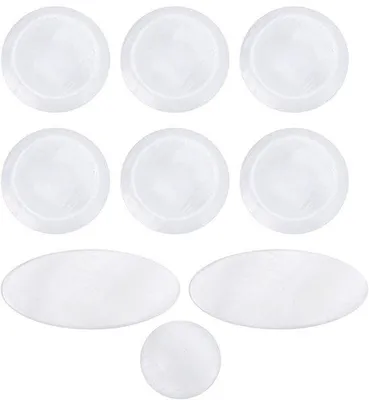 Image de Clapet pour saxophone alto - Coffret de 9 pièces - Blanc - Montage facile - Accessoires pour instruments à vent