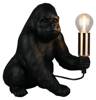 Immagine prodotto di Lampada da tavolo, lampada da tavolo, nero, interruttore, scimmia, H 23 cm