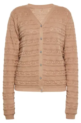 Zdjęcie produktu dla Kardigan damski Jeona – kolor taupe, rozmiar L