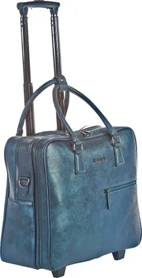 Produktbild von Damen rollende Aktentasche Trolley dunkel blau Bowatex, Laptoptrolley Tasche