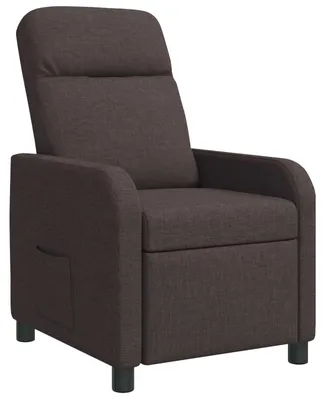 Obrázok produktu pre vidaXL Recliner Tmavo hnedá látka