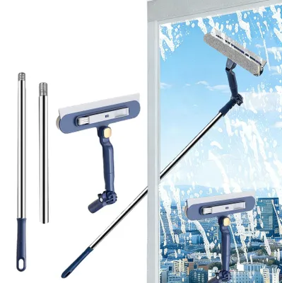 Immagine prodotto di Pulitore per finestre telescopico 2-in-1, estensibile fino a 120 cm