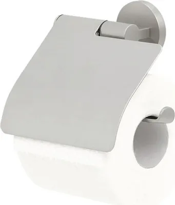 Produktbild von Toilettenpapierhalter TIGER Noon mit Deckel Edelstahl gebürstet