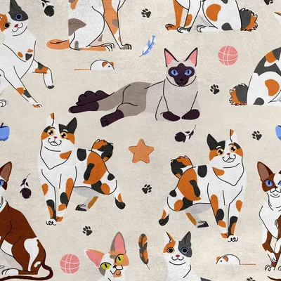 Image de Royal Velvet Tissu Polyester A Coudre - Motif Chats
