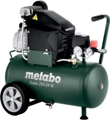 Productafbeelding van Metabo Kompressor Basic 250-24 W - 8 bar - 1500 W - Oliegesmeerd - 200 liter/minuut - 24 liter inhoud