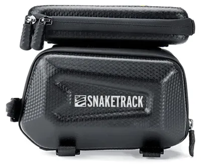 Image de Forever Support de téléphone portable pour vélo Snake Track avec triple poche de cadre, support tactile Smartphone étanche
