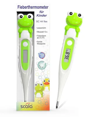 Produktbild von scala SC 44 flex Digitales Fieberthermometer Baby & Kinder – 10 Sek. Messzeit, f