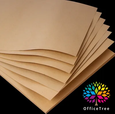 Produktbild von OfficeTree 50x Kraftpapier A4 300g - Kraftkarton zum basteln