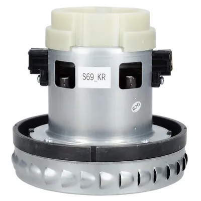 A vacuum cleaner motor on a white background.