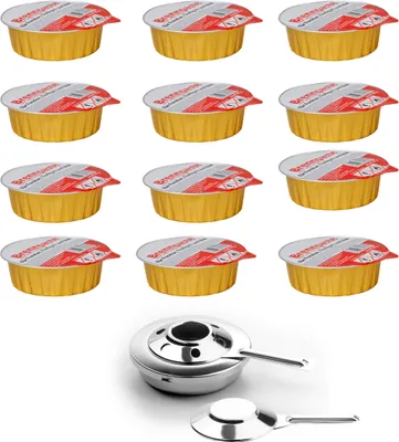 Produktbild von SET 12 x Brenngel 80g + PASTENBRENNER Sicherheitsbrennpaste Fondue Raclette