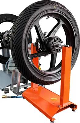 Produktbild von Hi-Q Tools Auswuchtgerät für 12-33mm Achs-Ø, Orange, POLO Exklusiv