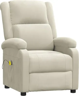Immagine prodotto di vidaXL Sedia per massaggi in velluto crema