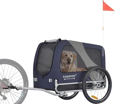 Produktbild von DOGGYHUT® Premium Large Hundeanhänger Fahrradanhänger groß ca. 270 Liter Volumen für mittelgroße und große Hunde