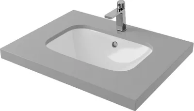 Zdjęcie produktu dla Candera Umywalka Podblatowa 56x40 cm Biały Połysk, Nowoczesny Styl, Idealna do Łazienek