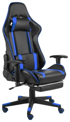 Image de Siège de jeu – Fauteuil de course avec dossier haut ergonomique et repose-pieds