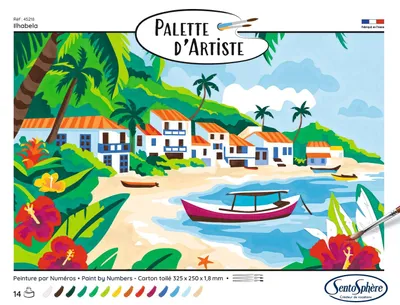 Malen nach Zahlen Set 2025, Acrylfarben, Leinwand 33,3x25,5 cm