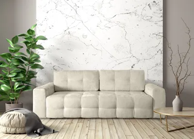 Produktbild von Schlafsofa Designersofa Sofa 3-Sitzer ARIELLE in Stoff Perfect Harmony Creme