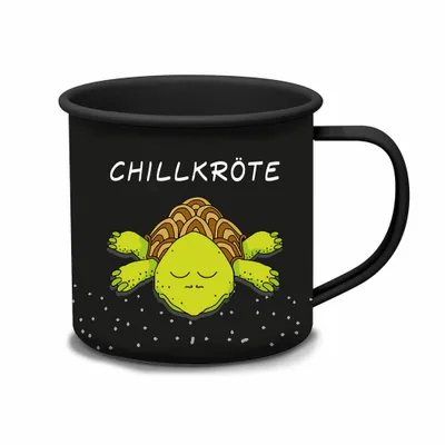 Image de Tasse en émail - Chillkröte Metal Mug D@H