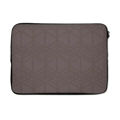 Produktbild von MuchoWow® Laptop Hülle 13 Zoll Muster - Linien - Grau - Luxus Laptoptasche - Laptophülle - Sleeve - Rundumschutz